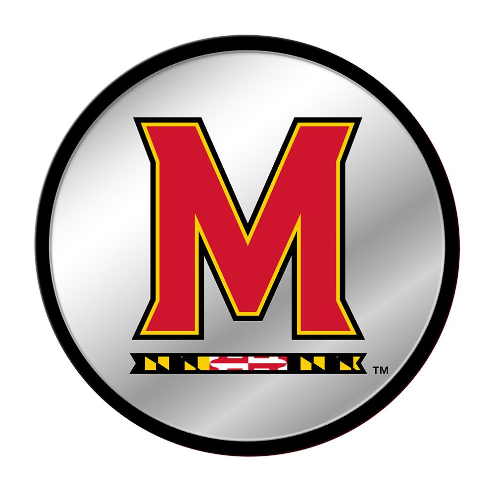 Maryland Terrapins: Modern Disc Mirrored Wall Sign - The Fan-Brand