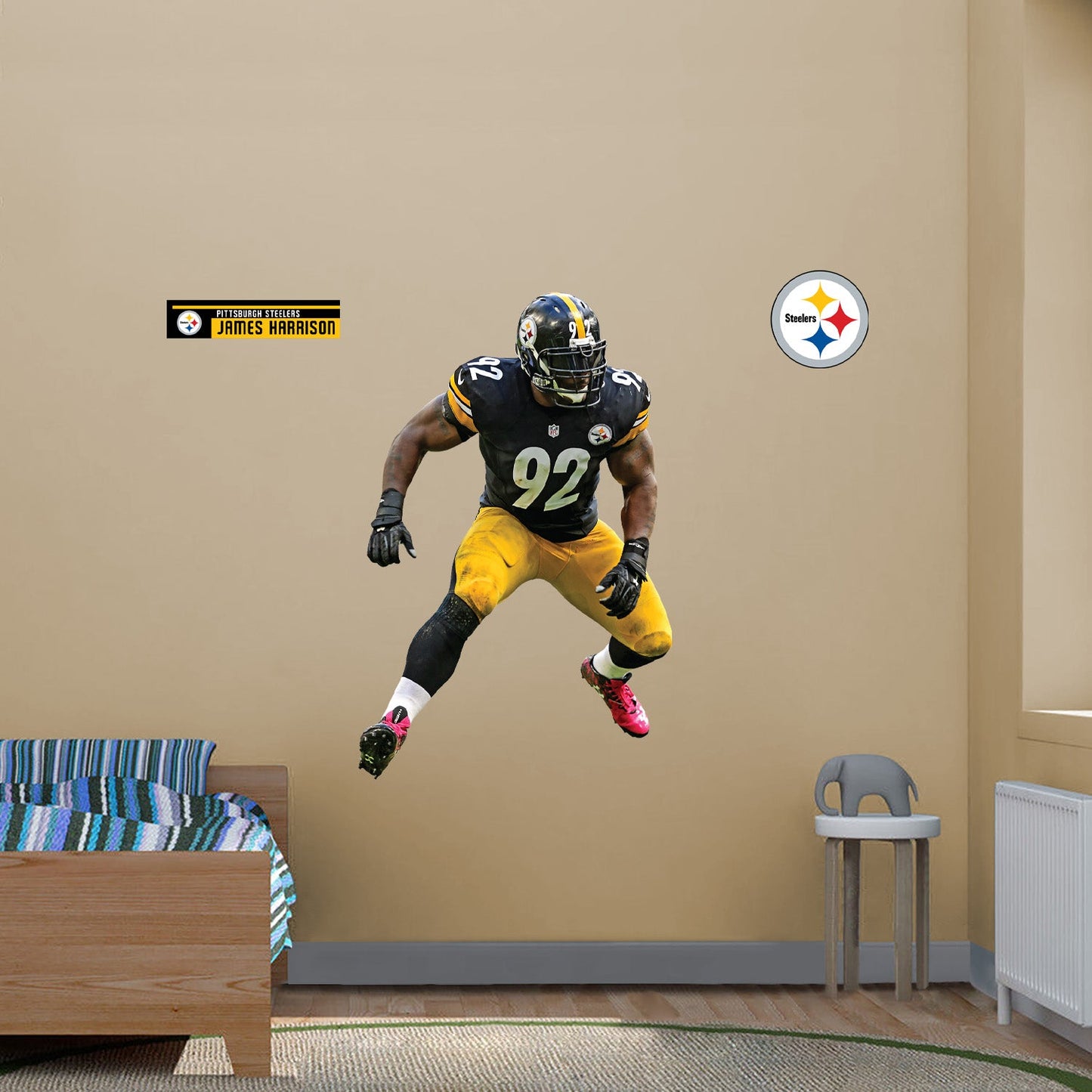 Pittsburgh Steelers: James Harrison Legend - Officially Licensed NFL Removable Adhesive Decal