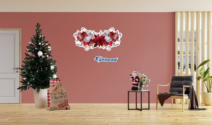 Christmas: Red Icon - Removable Adhesive Decal