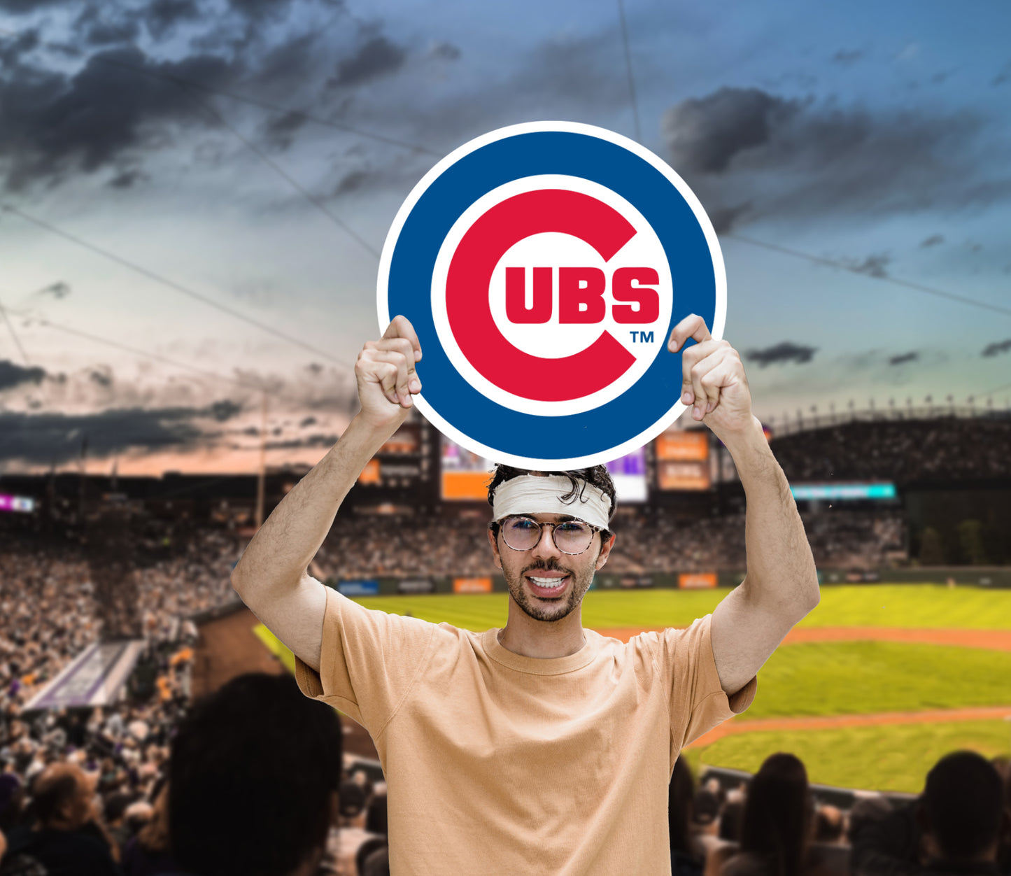 Chicago Cubs:  2021 Logo   Foam Core Cutout  - Officially Licensed MLB    Big Head