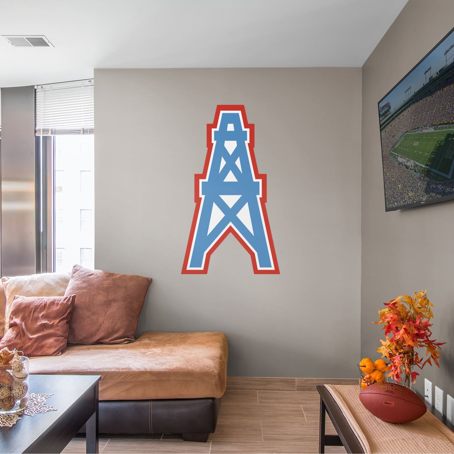 Houston Oilers: Original AFL Logo - Officially Licensed NFL Removable Wall Decal