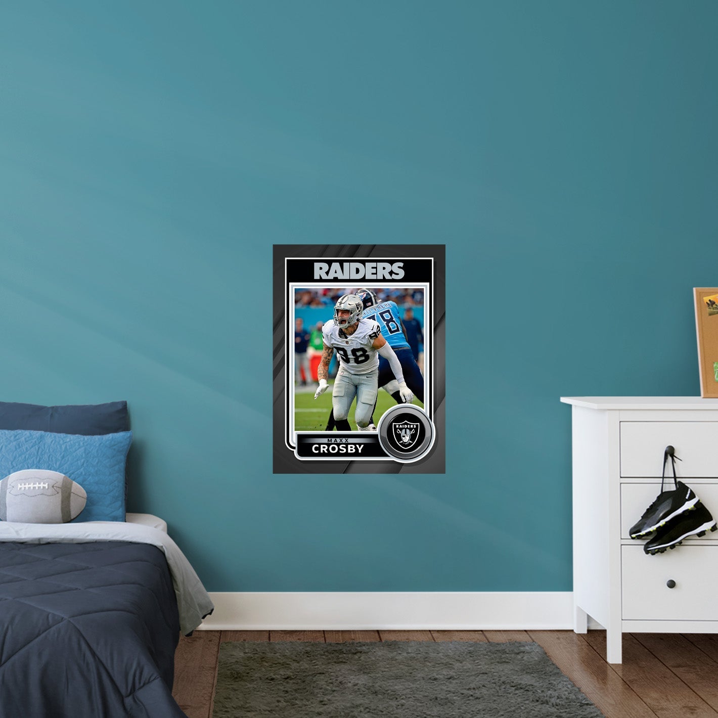 Las Vegas Raiders: Maxx Crosby Poster - Officially Licensed NFL Removable Adhesive Decal