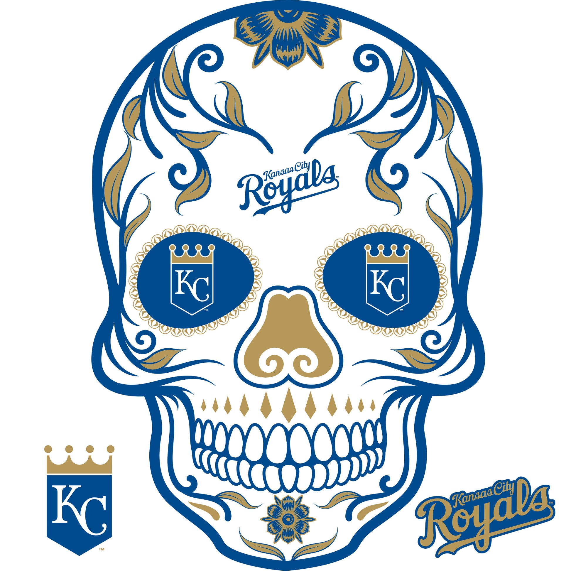Kansas City Royals: 2022 Skull - Officially Licensed MLB Removable