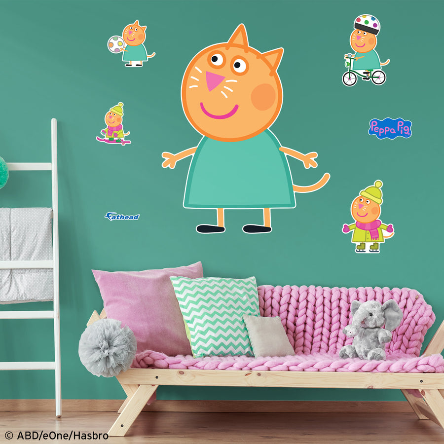 Peppa Pig - Candy Collection - Official Hasbro - Reusable Vinyl Wall Decals