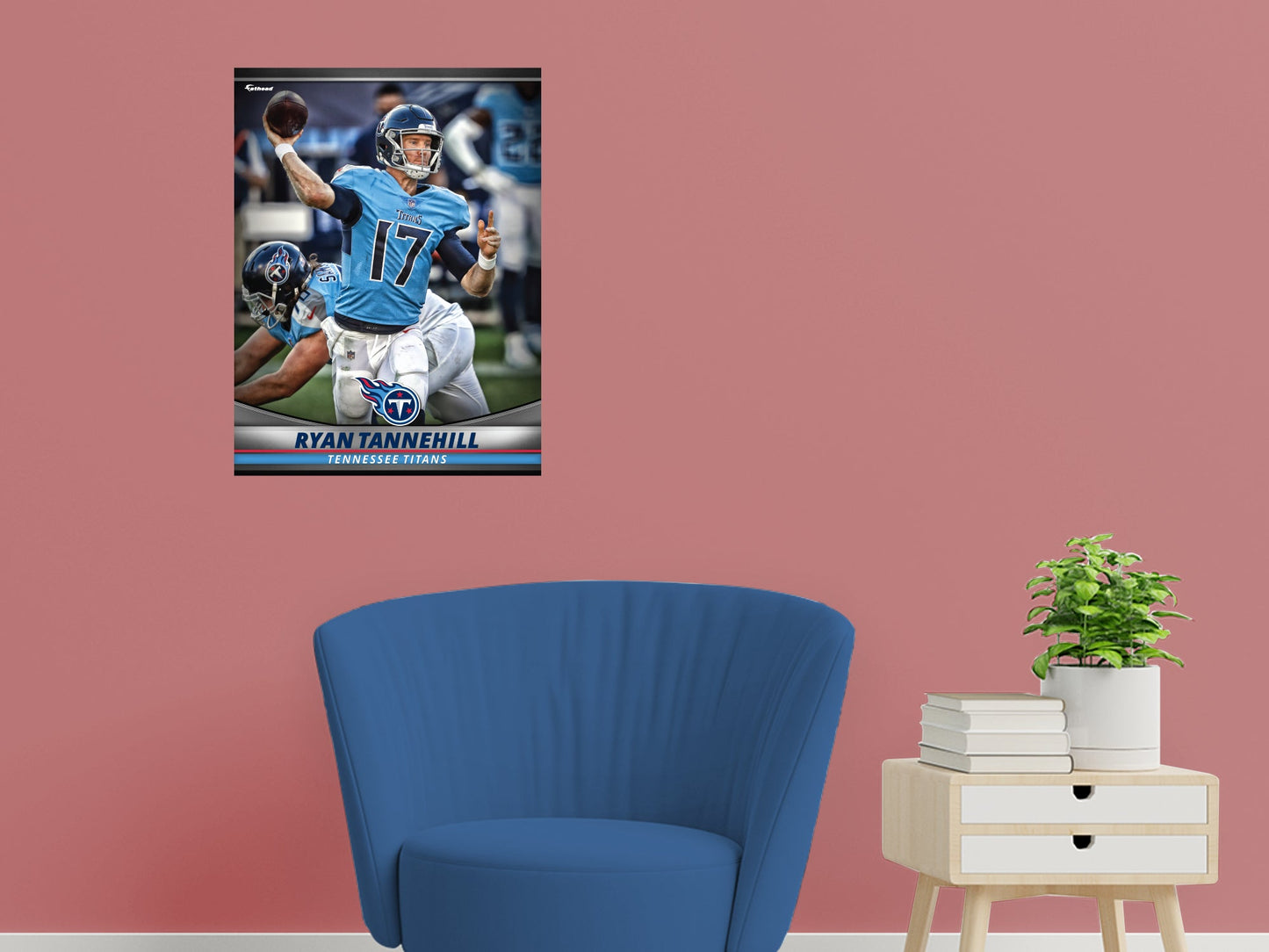 Tennessee Titans: Ryan Tannehill  GameStar        - Officially Licensed NFL Removable     Adhesive Decal