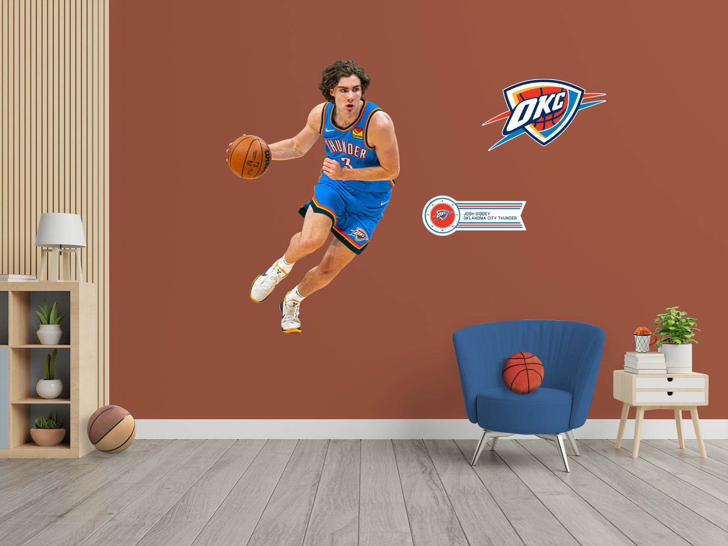 Oklahoma City Thunder: Josh Giddey - Officially Licensed NBA Removable Adhesive Decal