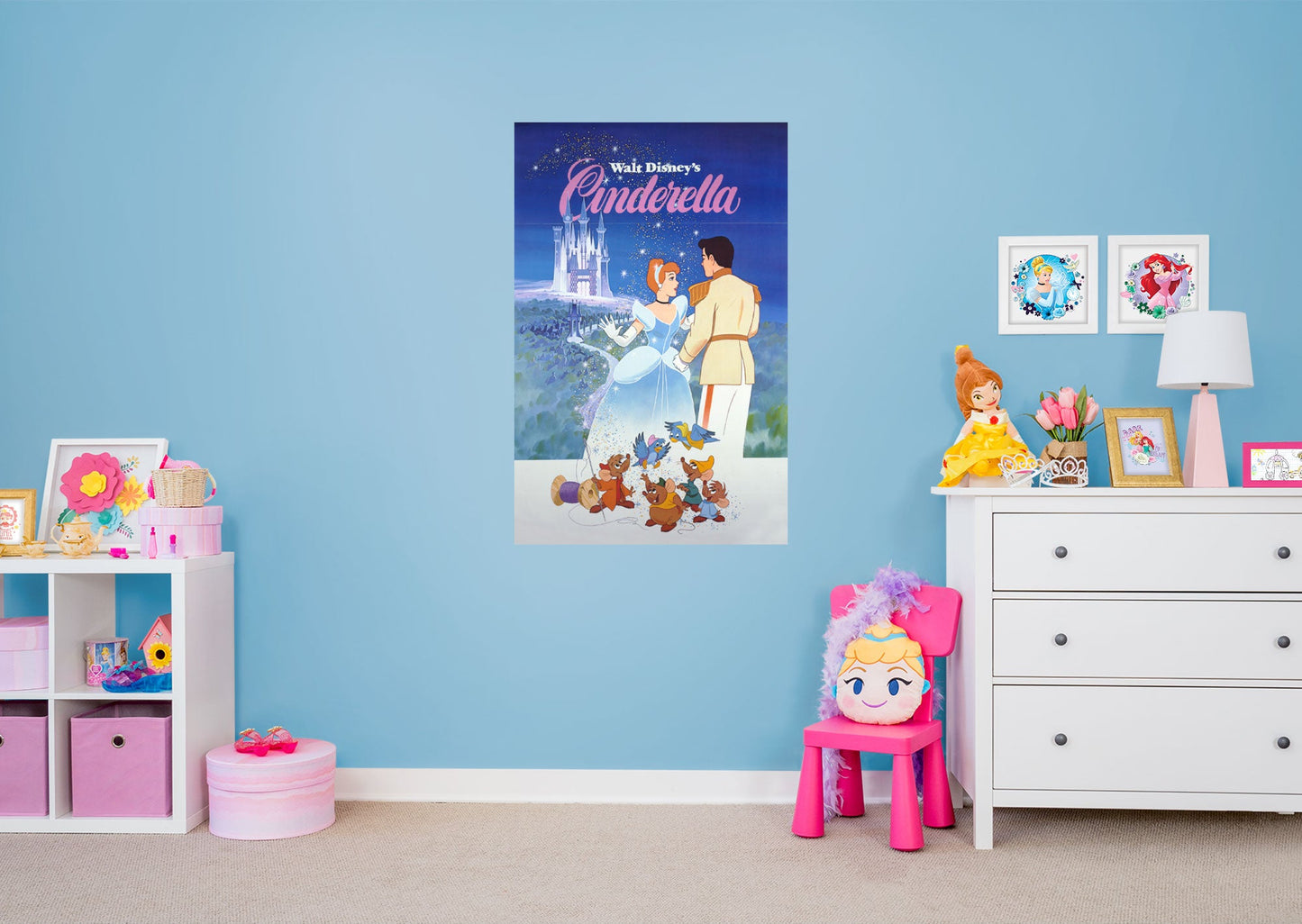 Cinderella:  Movie Poster Mural        - Officially Licensed Disney Removable Wall   Adhesive Decal
