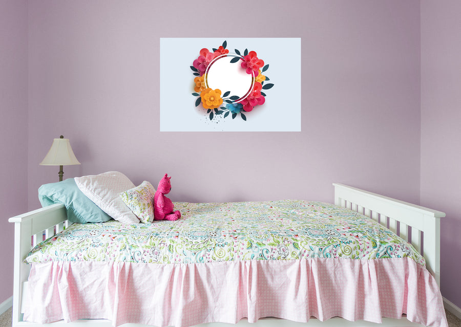 Seasons Decor: Seasons Decor Spring Flowers Dry Erase        -   Removable Wall   Adhesive Decal