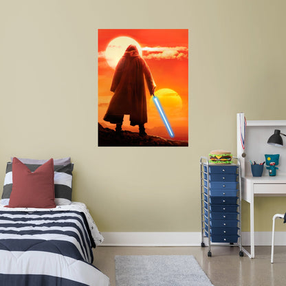 Obi-Wan Kenobi: Obi-Wan Tatooine Sunset Poster - Officially Licensed Star Wars Removable Adhesive Decal