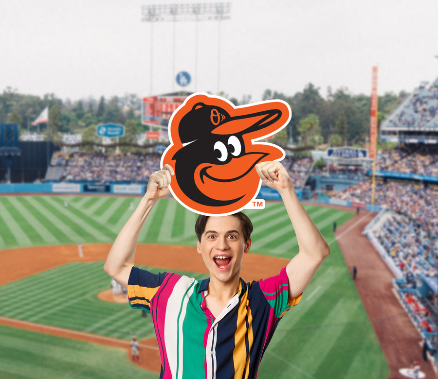 Logo - Big Head - Official MLB - Baltimore Orioles - Foam Core Cutout
