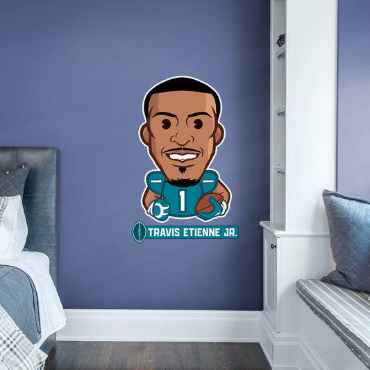 Jacksonville Jaguars: Travis Etienne Jr.  Emoji        - Officially Licensed NFLPA Removable     Adhesive Decal