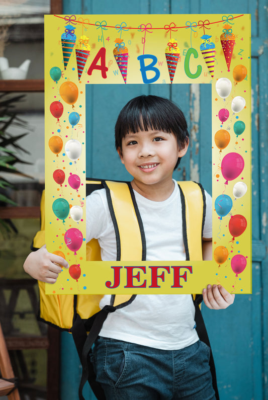 Back to School:  Personalized Balloons Foam Core        -      Picture Boards