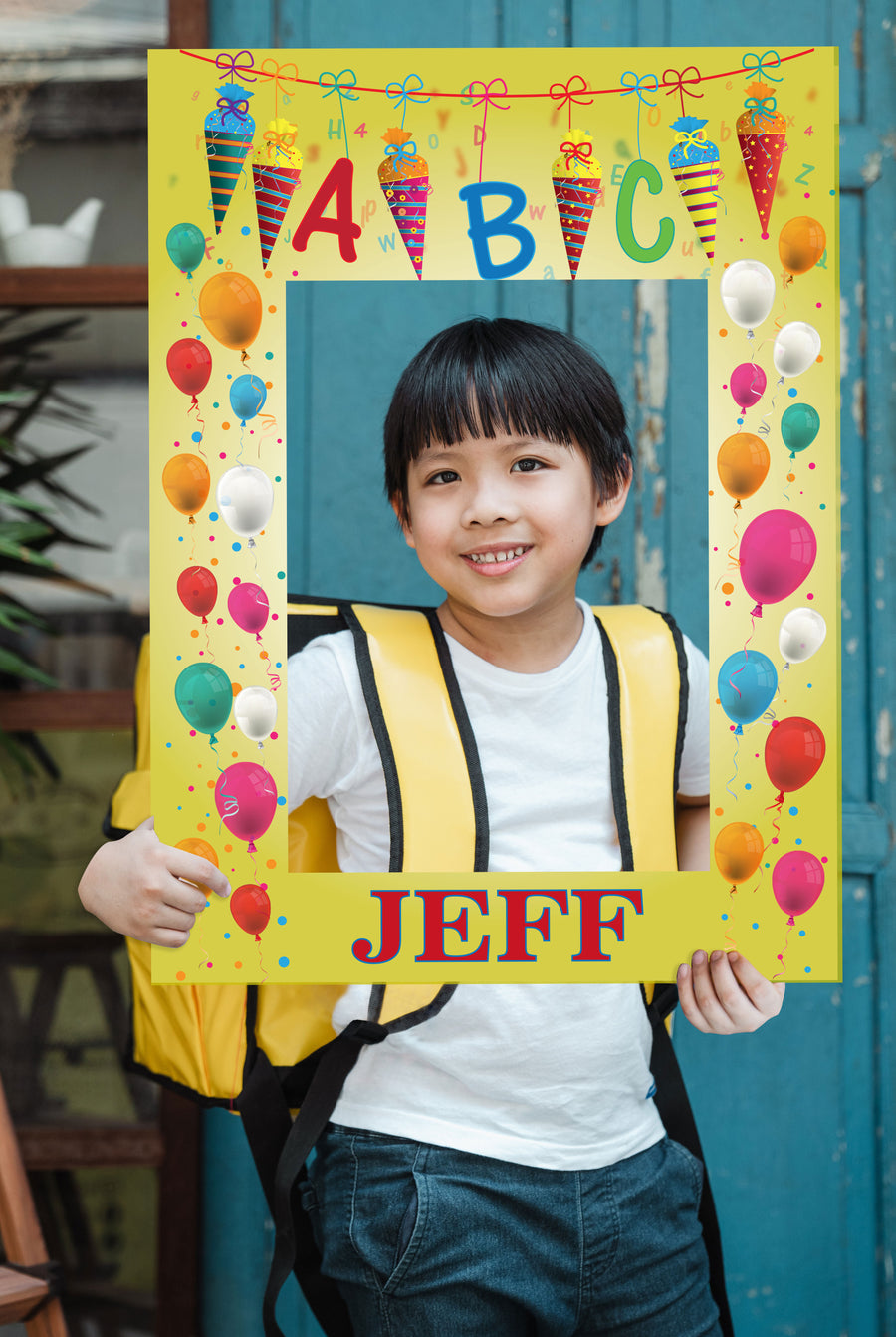 Back to School:  Personalized Balloons Foam Core        -      Picture Boards