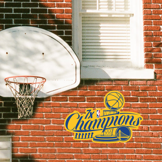 Golden State Warriors:  2022 7X Champions Outdoor Logo        - Officially Licensed NBA    Outdoor Graphic