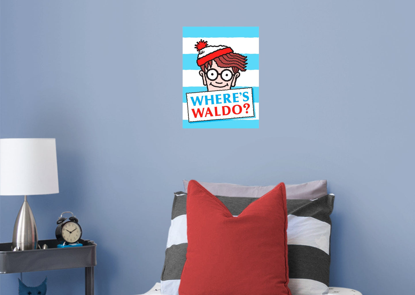 Where's Waldo: Stripes TWO Mural - Officially Licensed NBC Universal Removable Adhesive Decal