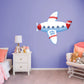 Nursery: Planes White Plane Icon        -   Removable     Adhesive Decal