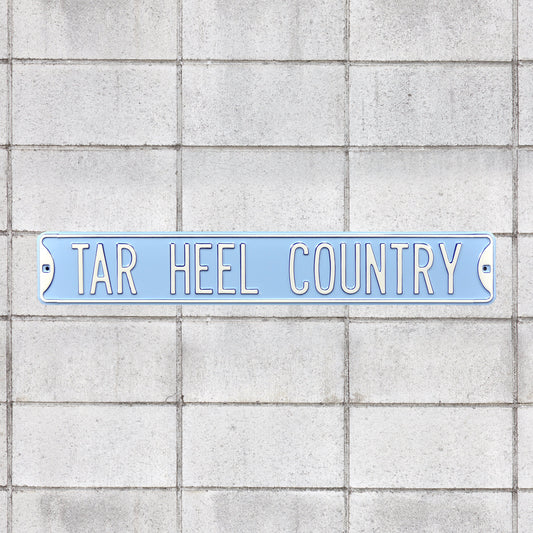 North Carolina Tar Heels: Tar Heel Country - Officially Licensed Metal Street Sign