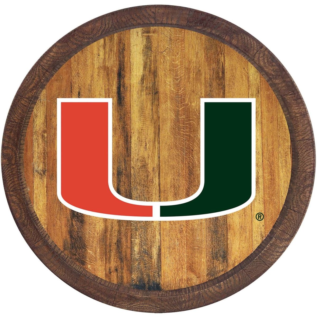 Miami Hurricanes: "Faux" Barrel Top Sign - The Fan-Brand