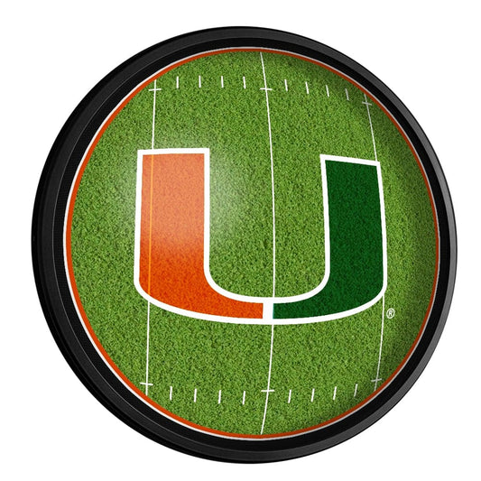 Miami Hurricanes: On the 50 - Slimline Lighted Wall Sign - The Fan-Brand