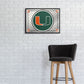 Miami Hurricanes: Team Spirit - Framed Mirrored Wall Sign - The Fan-Brand