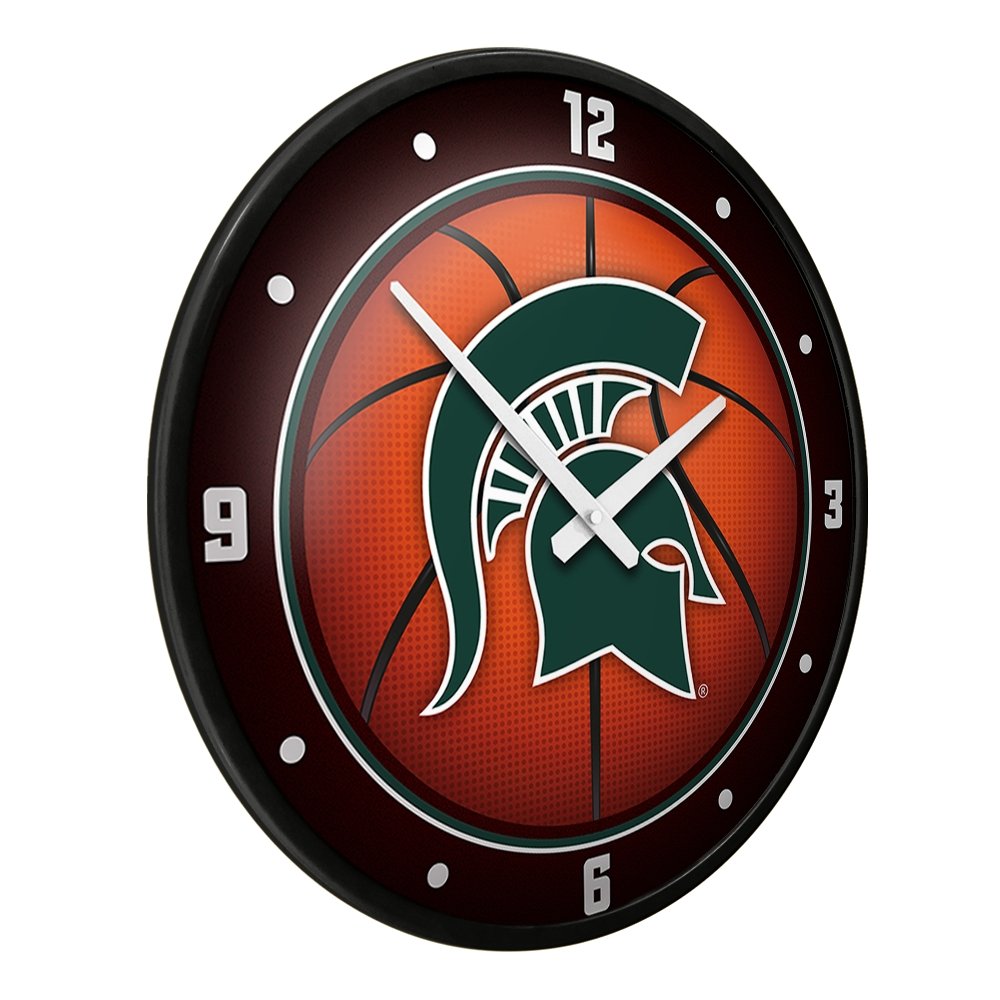 Michigan State Spartans: Basketball - Modern Disc Wall Clock - The Fan-Brand