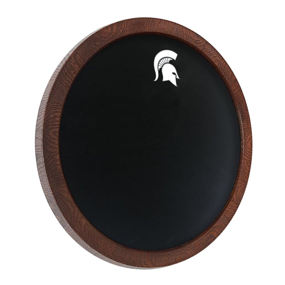 Michigan State Spartans: Chalkboard "Faux" Barrel Top Sign - The Fan-Brand
