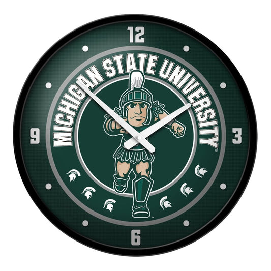 Michigan State Spartans: Sparty - Modern Disc Wall Clock - The Fan-Brand