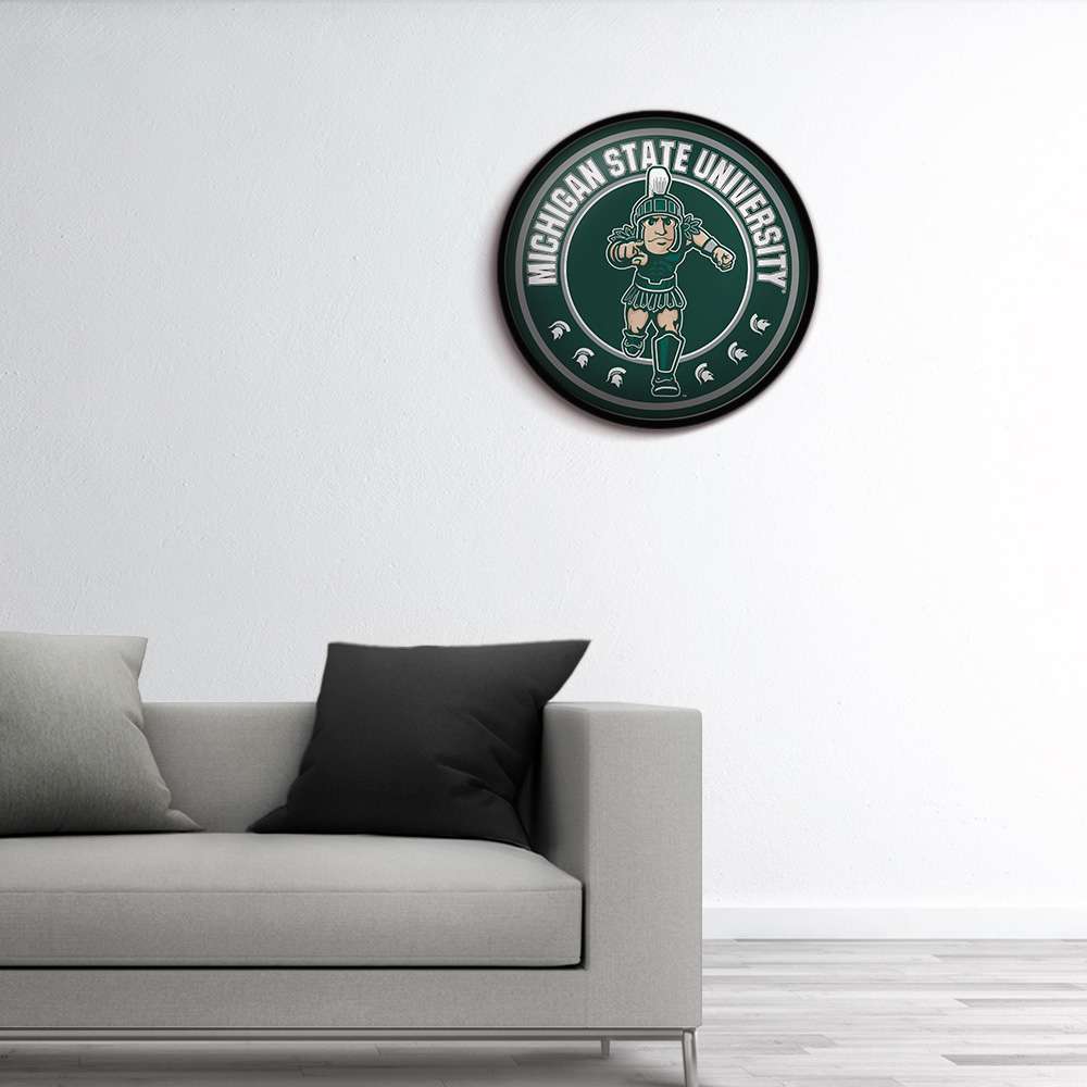Michigan State Spartans: Sparty - Modern Disc Wall Sign - The Fan-Brand