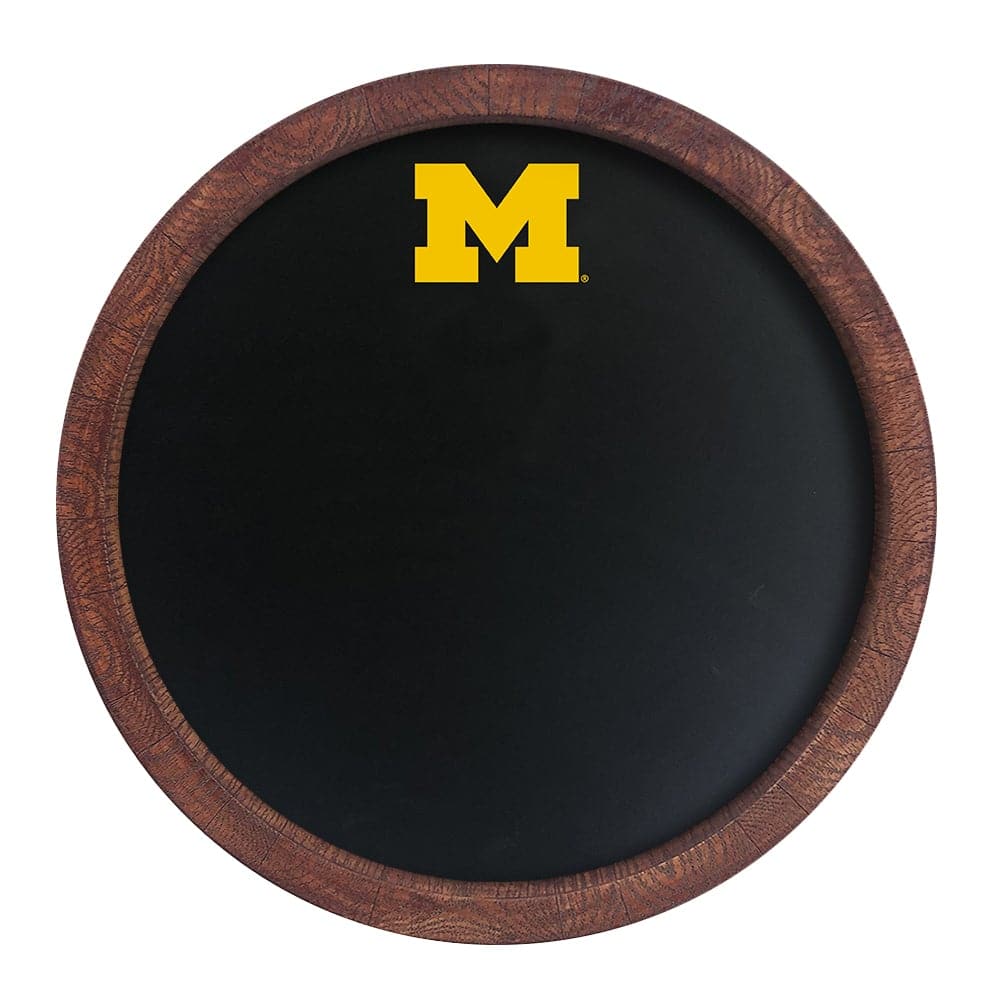 Michigan Wolverines: "Faux" Barrel Top Chalkboard - The Fan-Brand