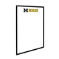 Michigan Wolverines: Go Blue - Framed Dry Erase Wall Sign - The Fan-Brand