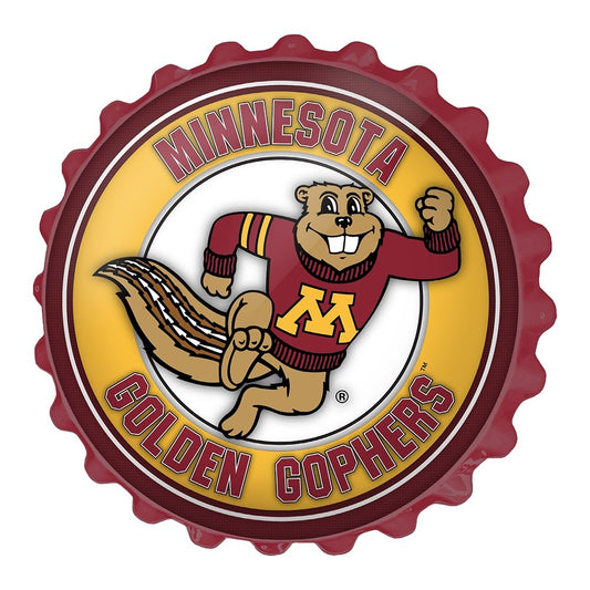 Minnesota Golden Gophers: Goldy - Bottle Cap Wall Sign - The Fan-Brand