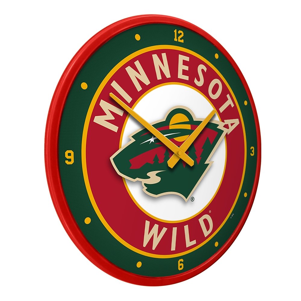 Minnesota Wild: Modern Disc Wall Clock - The Fan-Brand