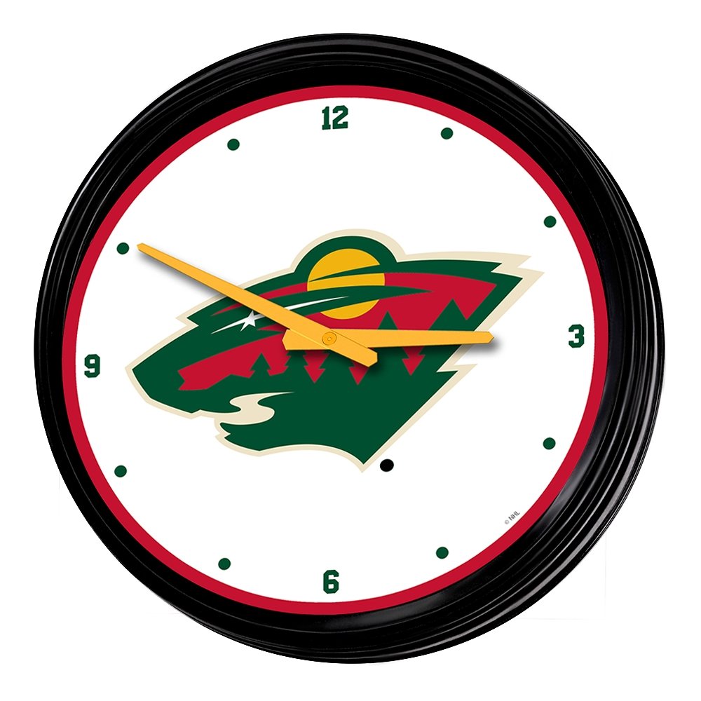 Minnesota Wild: Retro Lighted Wall Clock - The Fan-Brand