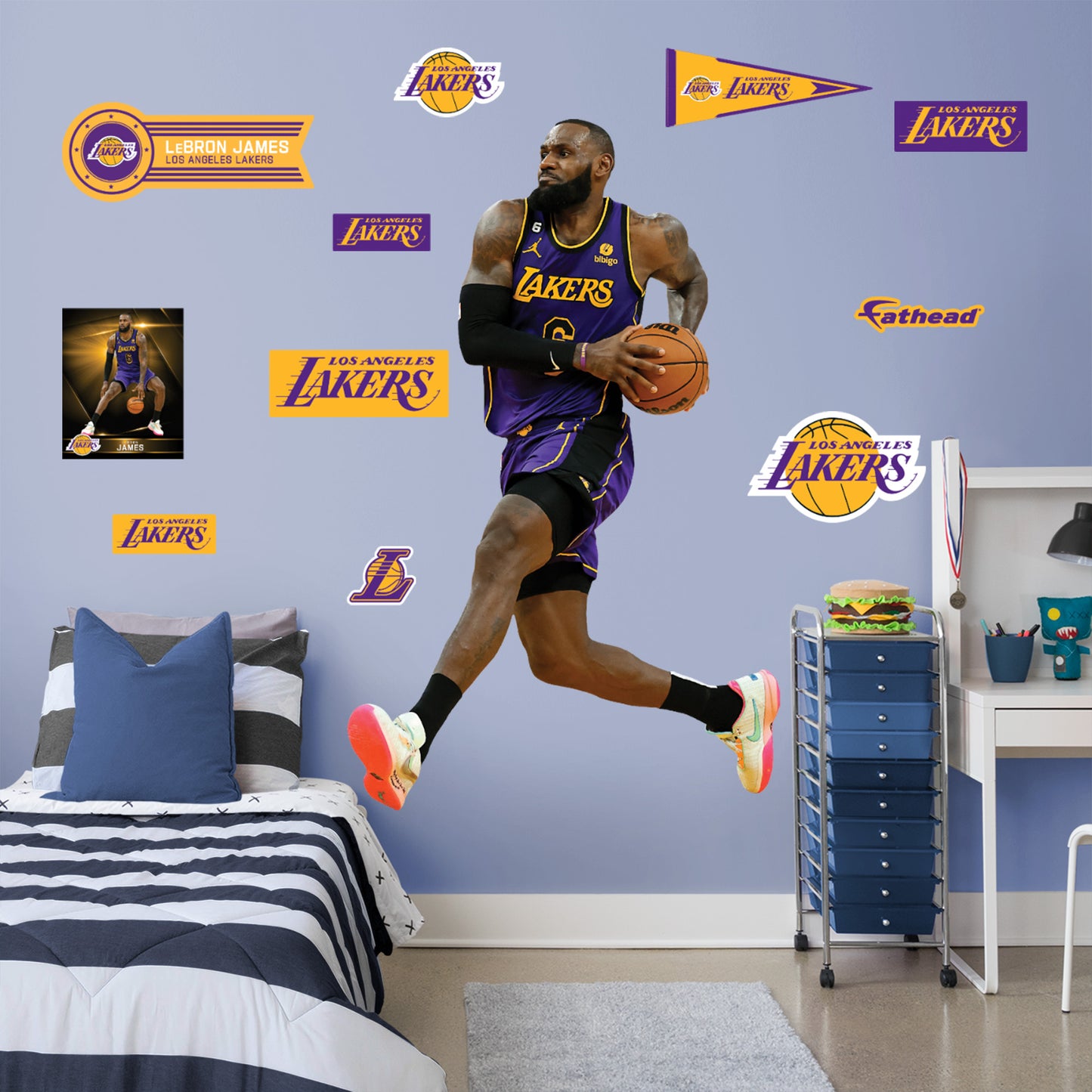 Los Angeles Lakers: LeBron James - Officially Licensed NBA Removable Adhesive Decal