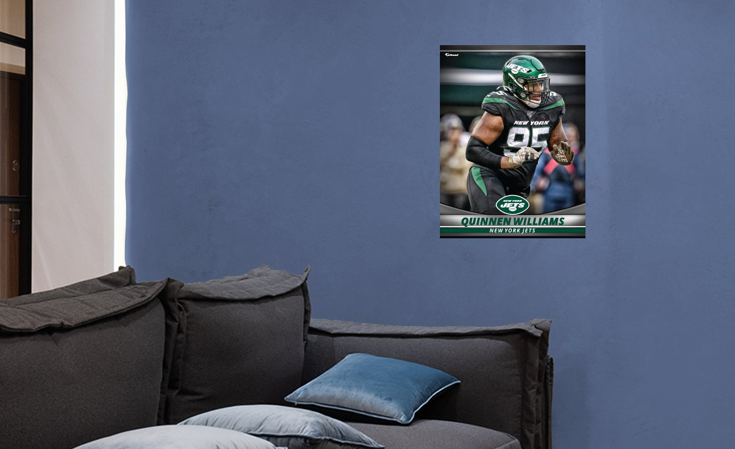 New York Jets: Quinnen Williams  GameStar        - Officially Licensed NFL Removable     Adhesive Decal