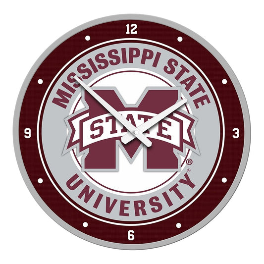 Mississippi State Bulldogs: Modern Disc Wall Clock - The Fan-Brand