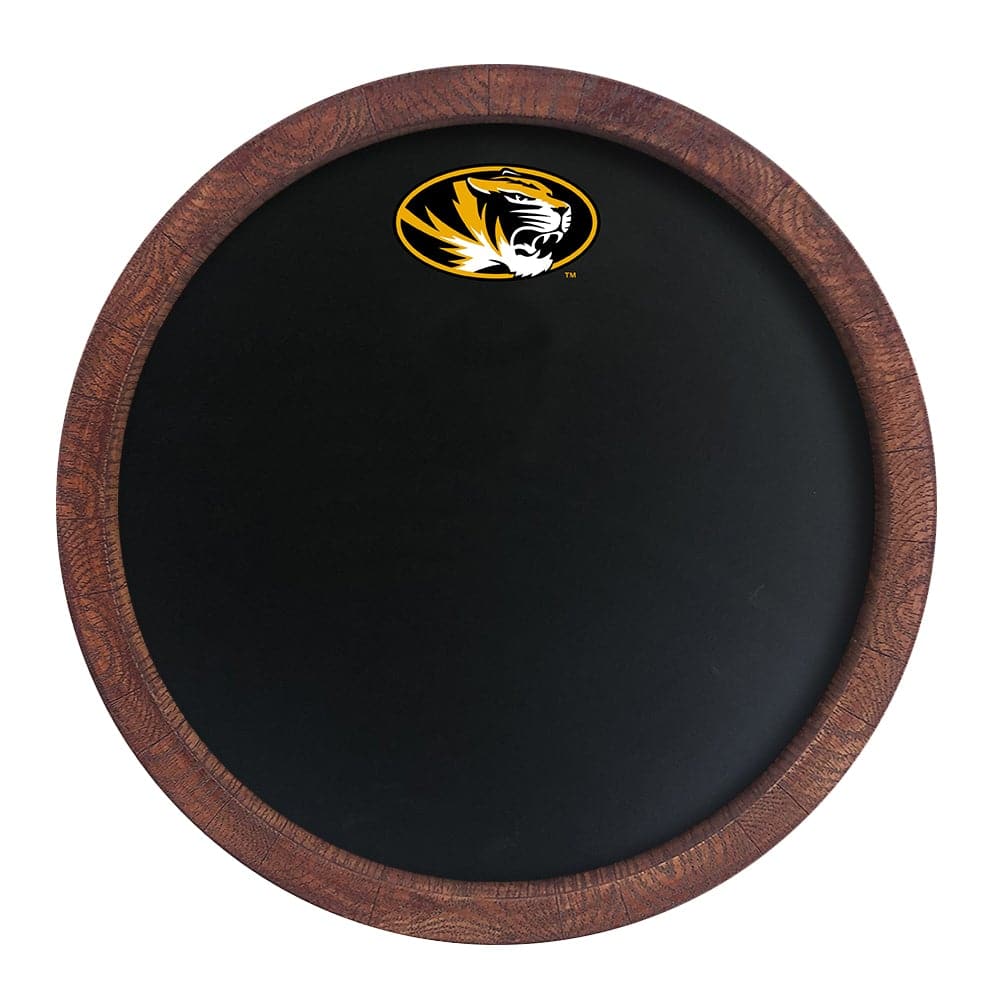 Missouri Tigers: Chalkboard "Faux" Barrel Top Sign - The Fan-Brand