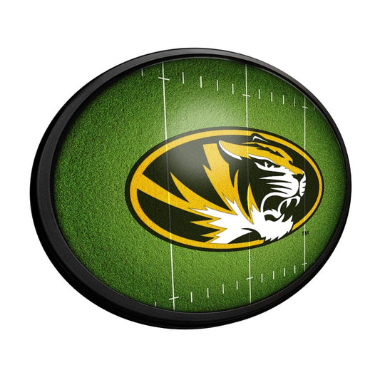 Missouri Tigers: On the 50 - Oval Slimline Lighted Wall Sign - The Fan-Brand