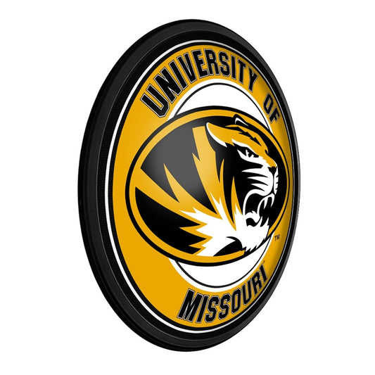 Missouri Tigers: Round Slimline Lighted Wall Sign - The Fan-Brand
