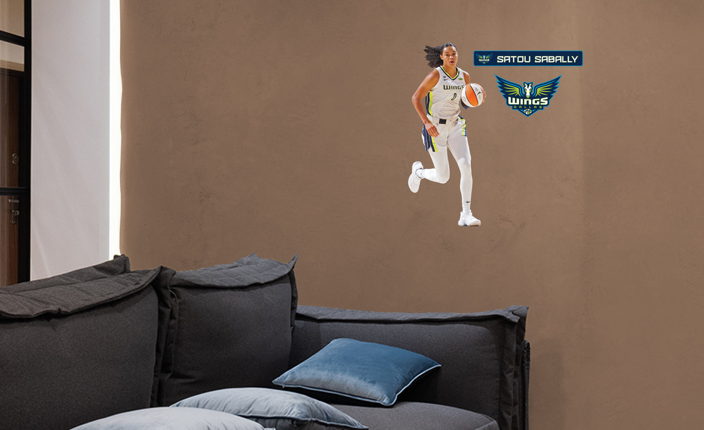 Dallas Wings:  Satou Sabally       - Officially Licensed WNBA Removable     Adhesive Decal
