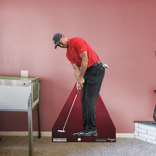 Tiger Woods  Putting  Life-Size   Foam Core Cutout  - Officially Licensed Stand Out