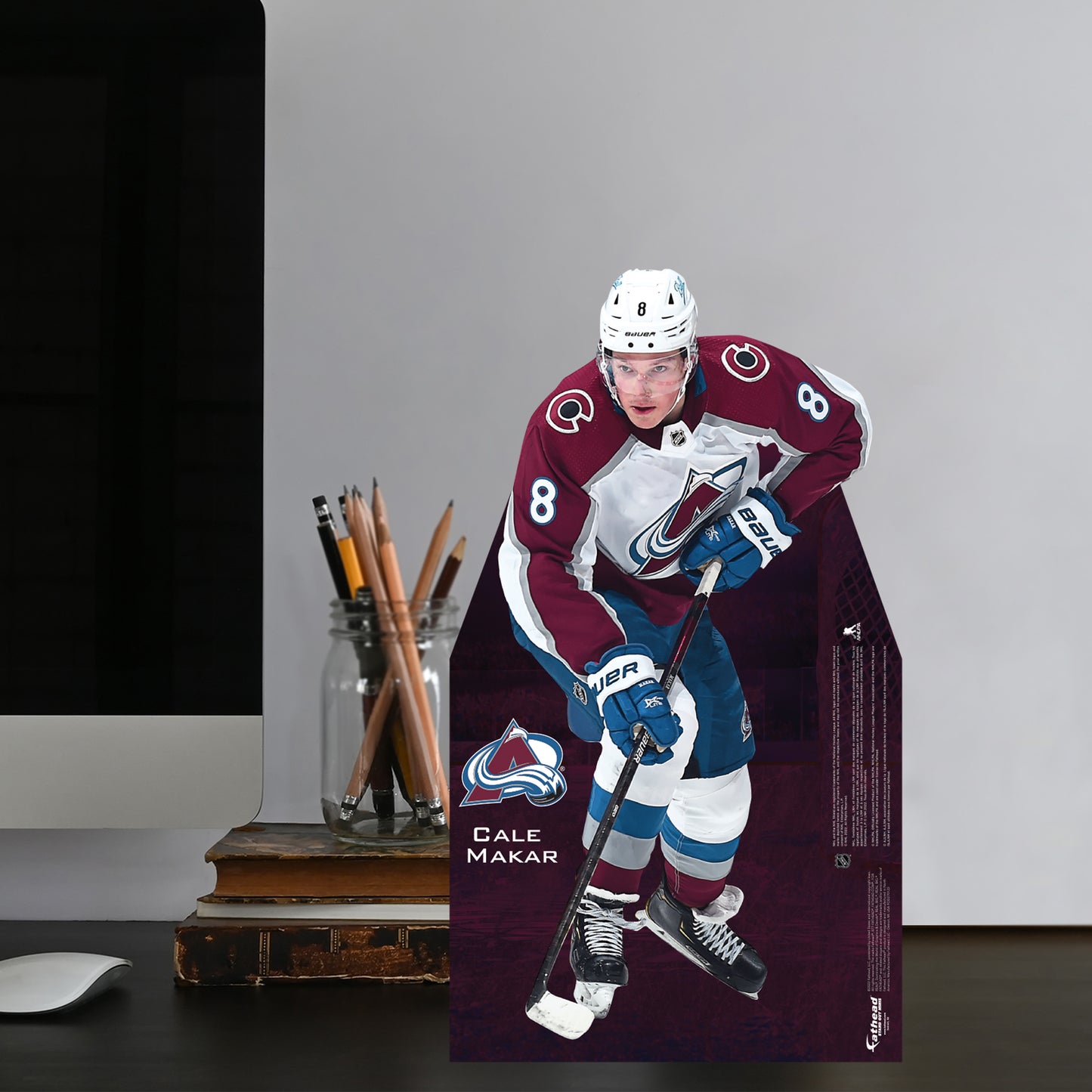 Colorado Avalanche: Cale Makar Mini Cardstock Cutout - Officially Licensed NHL Stand Out