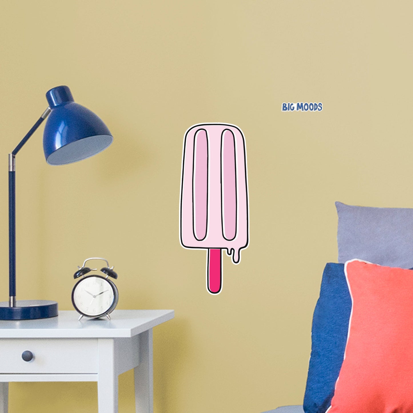 Popsicle (Pink)        - Officially Licensed Big Moods Removable     Adhesive Decal