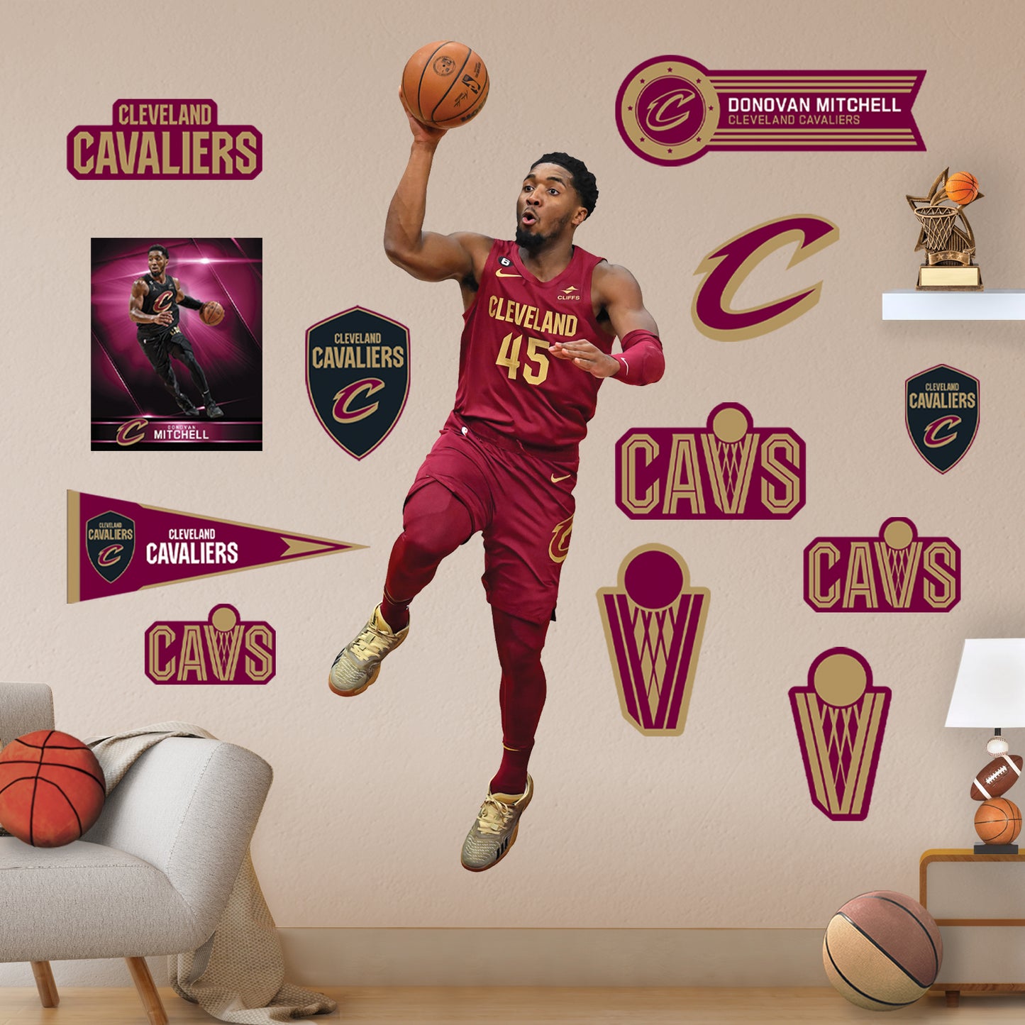 NBA_ 2022 Basketball Jersey 45 2 4 Cleveland''Cavaliers''Men