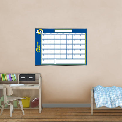 Los Angeles Rams: Dry Erase Calendar - Officially Licensed NFL Removable Adhesive Decal