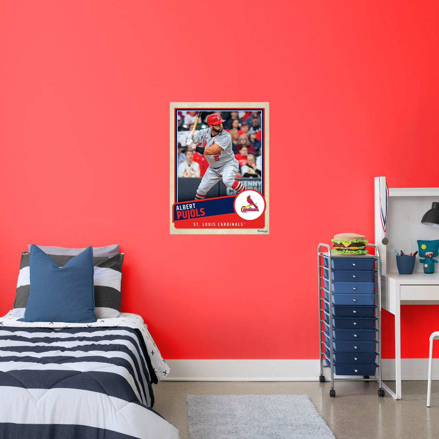 St. Louis Cardinals: Albert Pujols  Poster        - Officially Licensed MLB Removable     Adhesive Decal