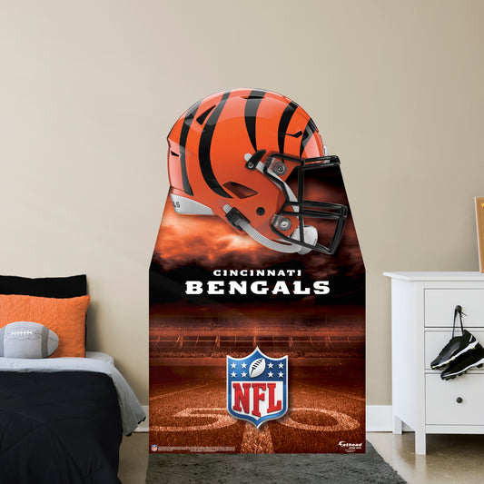 Cincinnati Bengals:   Helmet  Life-Size   Foam Core Cutout  - Officially Licensed NFL    Stand Out