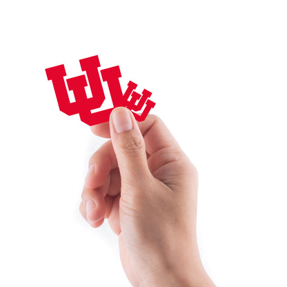 Sheet of 5 -U of Utah: Utah Utes 2021 Logo Minis        - Officially Licensed NCAA Removable    Adhesive Decal