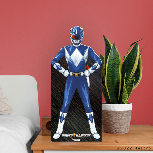 Power Rangers: Blue Ranger Mini Cardstock Cutout - Officially Licensed Hasbro Stand Out