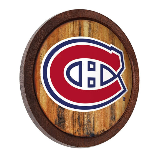 Montreal Canadiens: "Faux" Barrel Top Sign - The Fan-Brand